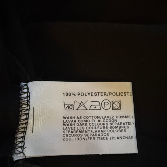 Black Sleeveless Camisole top with sheer panel top detail. Size 10 - Picture 5 of 6